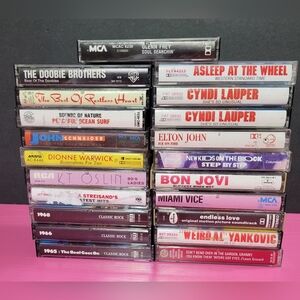 Vintage Cassette Tape Lot - Mixed Artists Set Of 21.  Untested (0515)